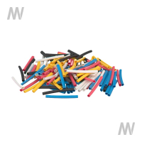 Heat shrink tubing, length 40 mm, Ø 2.4/1.2 mm (125 pcs)