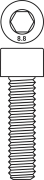 Hexagon socket cheese head screw, M6x30, DIN 912 / ISO 4762 - More 3