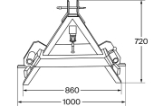 Ballentransportgabel mit  Zinken, 1000 x 720 mm - More 3