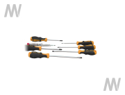 Screwdriver set, slot and cross recess, 7 pieces - More 3