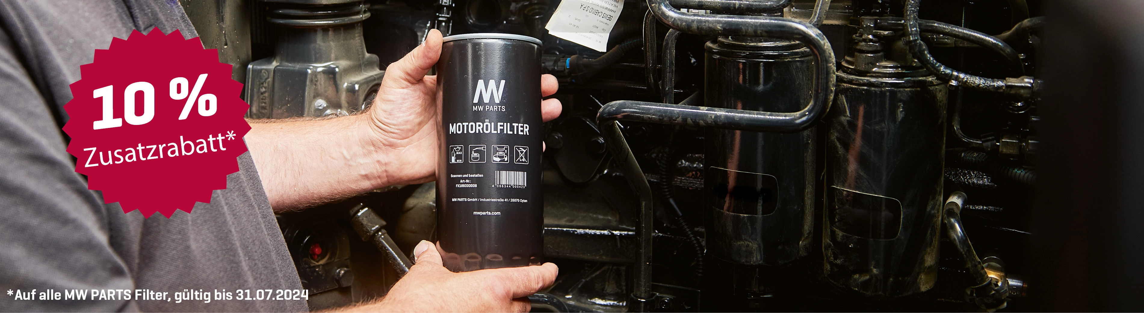 Save now on all MW  PARTS filters!